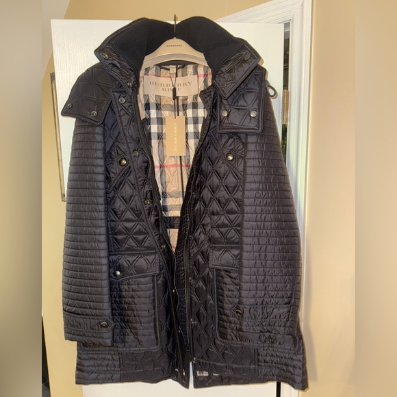 Burberry Brit  Bosworth Quilted Patchwork Jacket Coat XL new - Picture 1 of 3